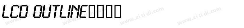 LCD Outline字体转换